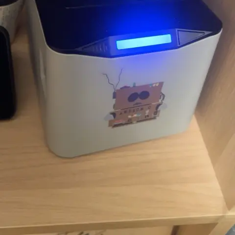 The thermal printer before it was fitted into the new enclosure
